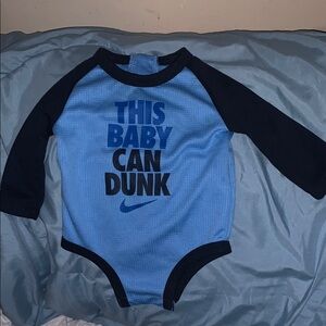 Nike Kids Blue One Piece This Baby can Dunk
